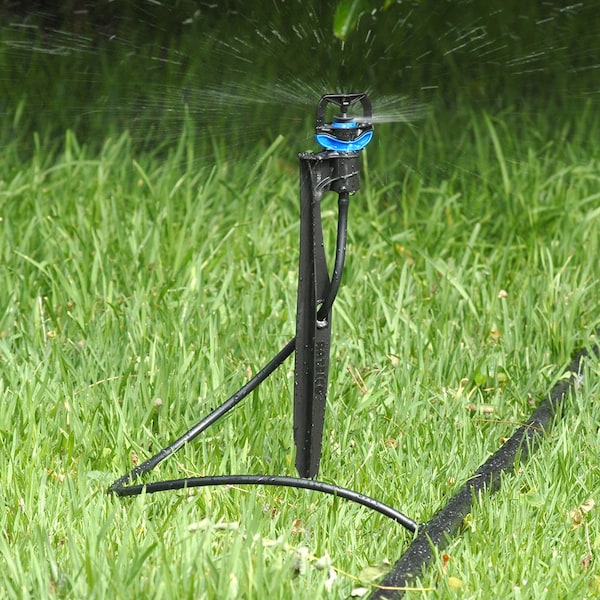 Thrifco Plumbing Rotor Rain Plus Assembled on Stake with 24 Inch Tube & Adaptor - 9421455