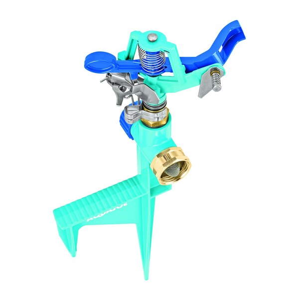 Snow Joe Aqua Joe Indestructible Zinc Impulse 360degree Sprinkler W Step Spike - AJ-ISH-2PK