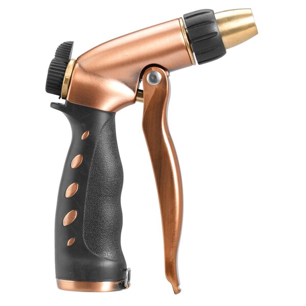 Orbit Adjustable Fan & Jet Brass & Zinc Hose Nozzle, Copper - 7015355