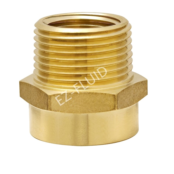 Ez-Fluid 3/4 FHT X 3/4 MIP W/1/2 FIP Garden Hose Adapter - EZFD704