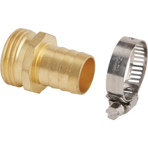 Best Garden 3/4 In. Male Brass Hose End Repair Hose Coupling - GB9412-3/4"