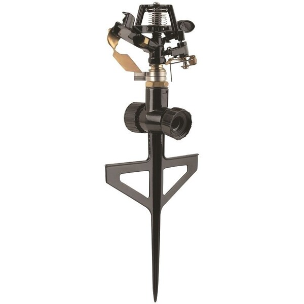 Landscapers Select Sprinkler with Step Spike, Female, Round, Zinc - GS8170