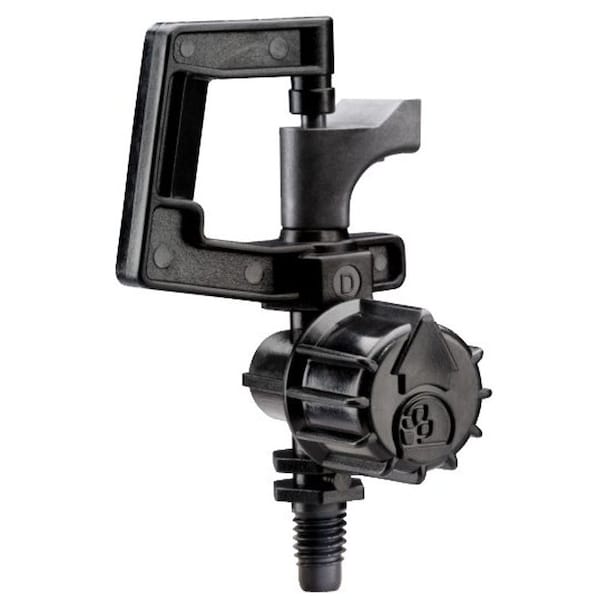 Rainbird Rain Bird Rotary Micro Sprinkler, 1/4 in Connection, 0 to 33 gph, Black, Full-Circle - RS4PKSX