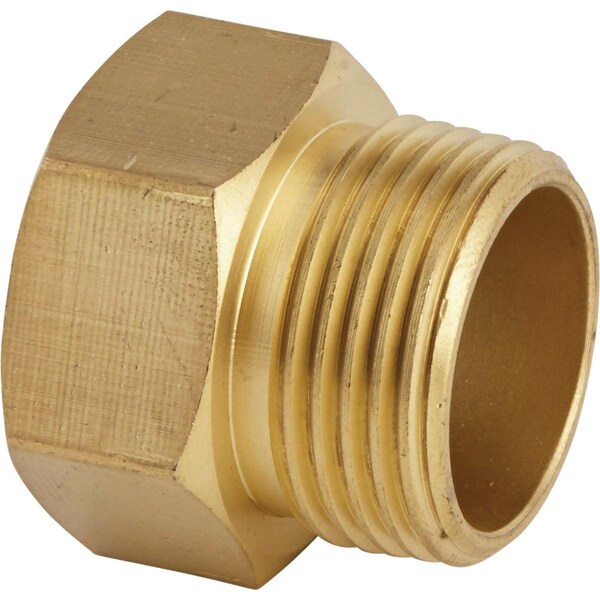 Best Garden 3/4 In. FHT x 3/4 In MPT Brass Non-Swivel Hose Connector - GB-9550+GM294