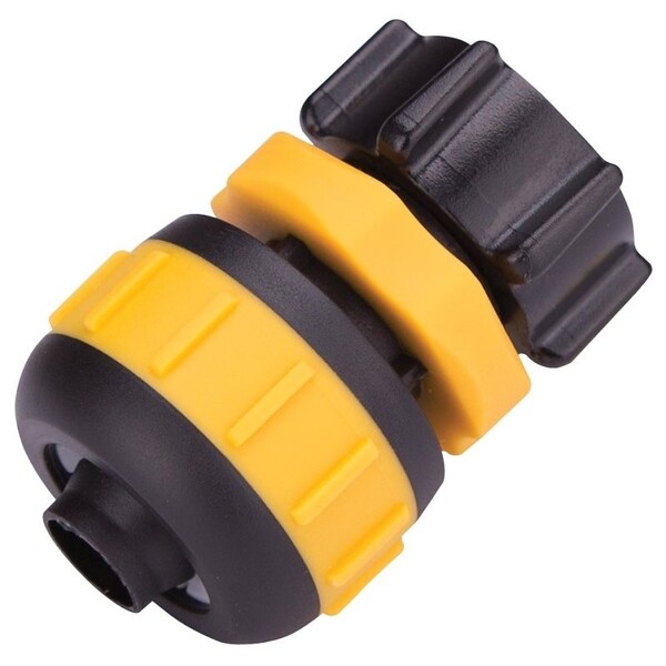 Landscapers Select Hose Coupling, 5/8 to 3/4 in, Female, Plastic, Yellow and Black - GC629