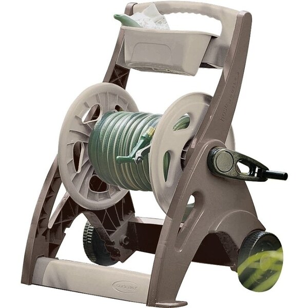 Suncast Suncast SFB200B Hose Reel Cart, Resin, Light Taupe/Mocha - SFB200B