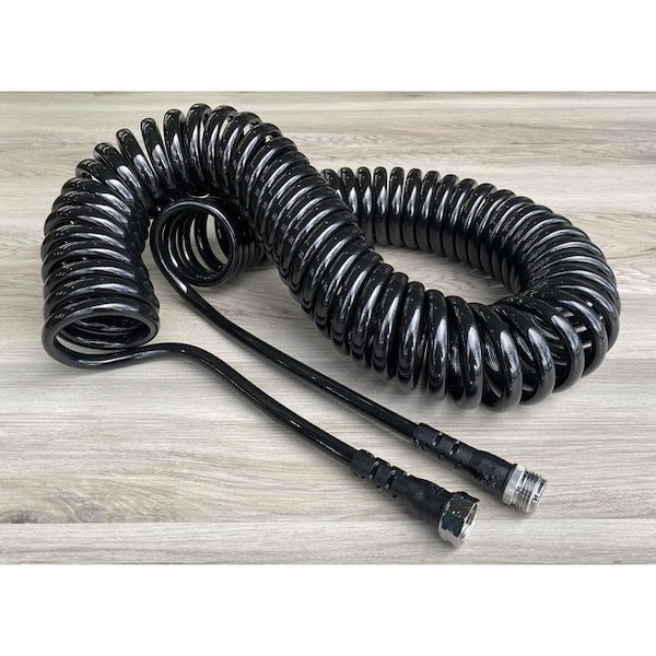 Water Right Professional Coil Hose 75 Ft Coil Hose - Black - PCH-075-BK