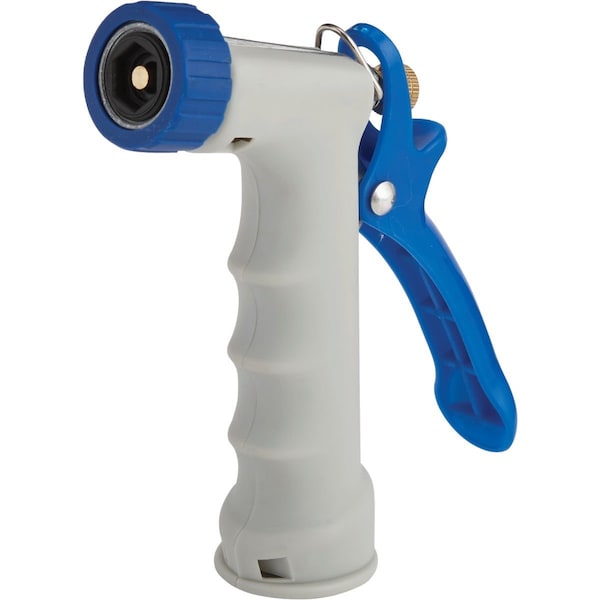 Best Garden Metal Insulated Grip Hot Water Pistol Nozzle, Blue & Gray - GN5685