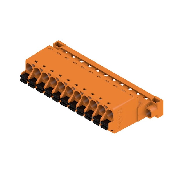 Conector de tarjeta PCB, macho, 5.08 mm, No. de polos: 11, 180 grados, inserción, conexión por resorte - 1335780000