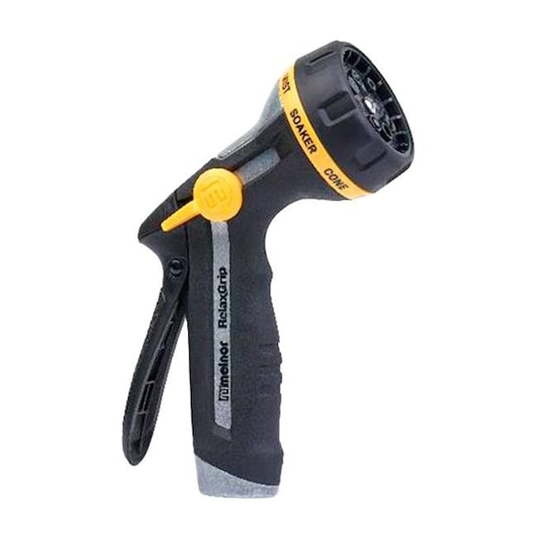 Melnor Melnor 7803141 8 Pattern Adjustable Metal Hose Nozzle - Black & Yellow - 7803141