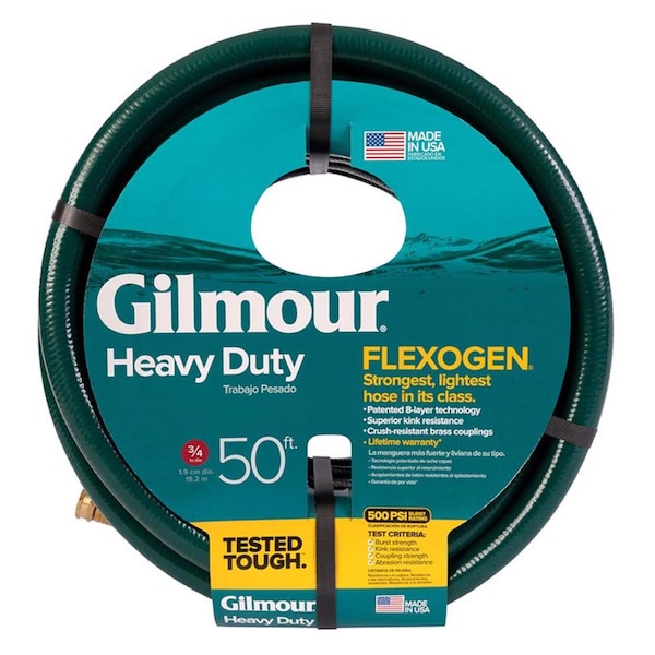 Gilmour Gilmour Flexogen 3/4 in. D X 50 ft. L Heavy Duty Garden Hose - 843501-1011