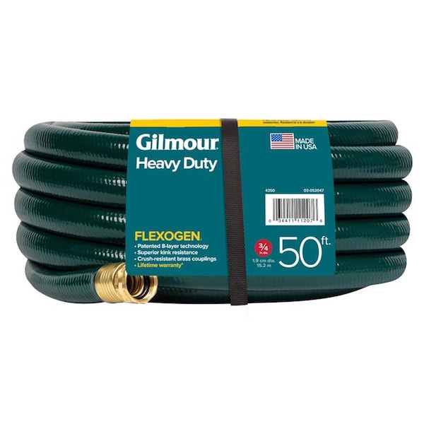 Gilmour Gilmour Flexogen 3/4 in. D X 50 ft. L Heavy Duty Garden Hose - 843501-1011
