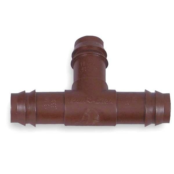 Rain Bird Tee, 1/2 In. Tubing, Brown, Plastic, PK4 - BT50/4PKS