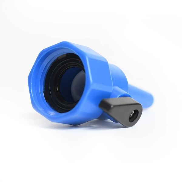 Thrifco Plumbing Plastic Sweeper Nozzle with Shut Off Valve - 4403357