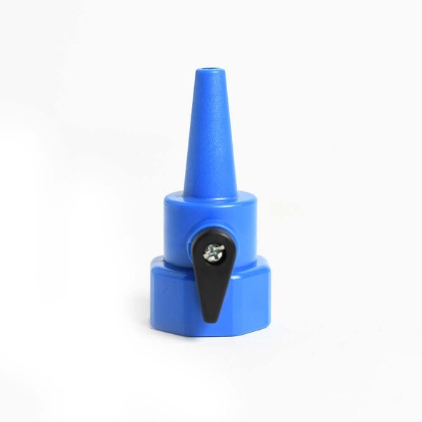 Thrifco Plumbing Plastic Sweeper Nozzle with Shut Off Valve - 4403357