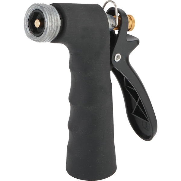 Best Garden Hot Water Metal Pistol Nozzle with Threaded Front, Black - 37088