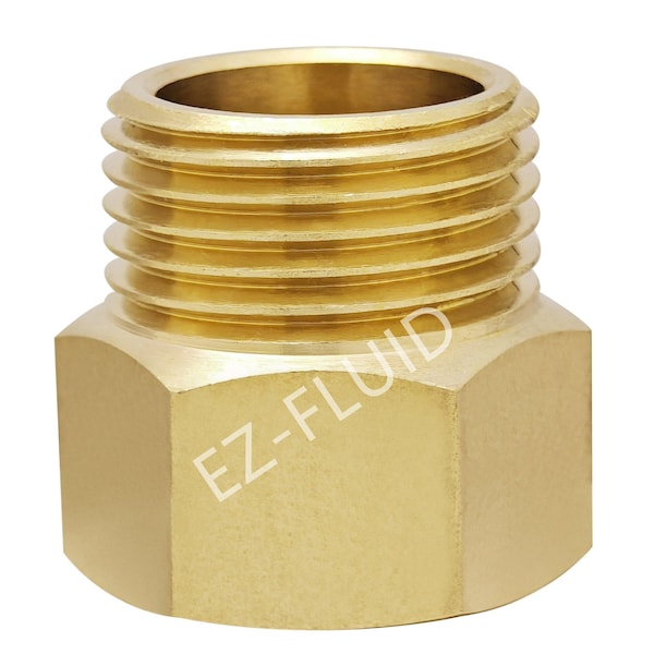 Ez-Fluid 3/4 MHT X 3/4 FIP Garden Hose Adapter - EZFD706
