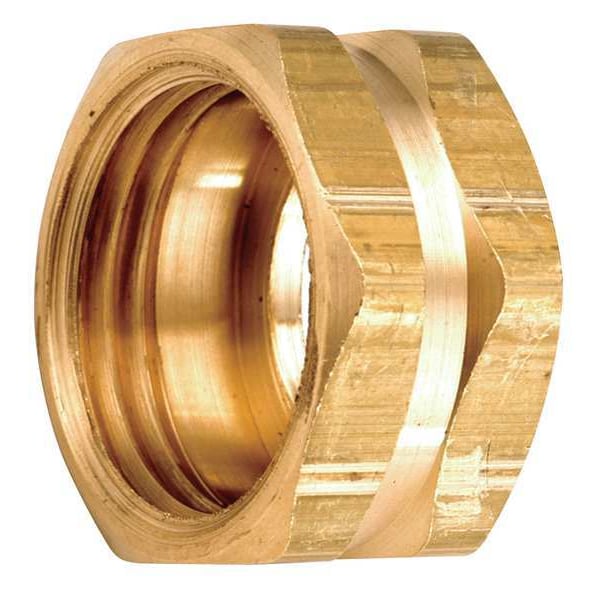 Zoro Select Hex Nut, Low Lead Brass, 500 psi - 707406-12