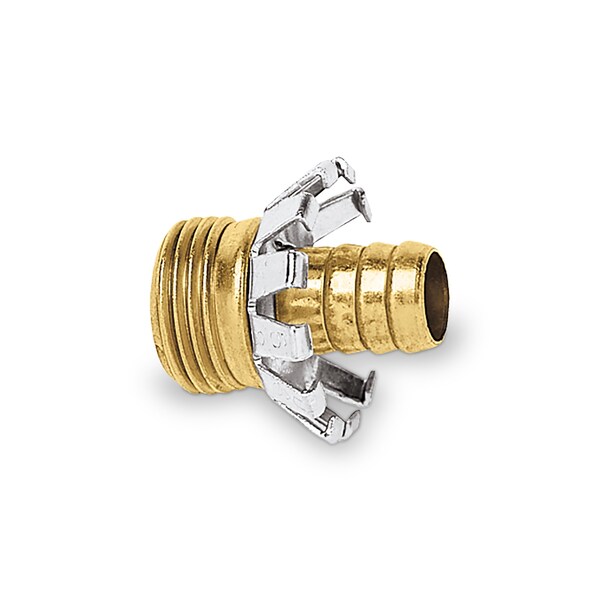 Gilmour Brass Male Clinch Coupling, 5/8 - 858014-1001