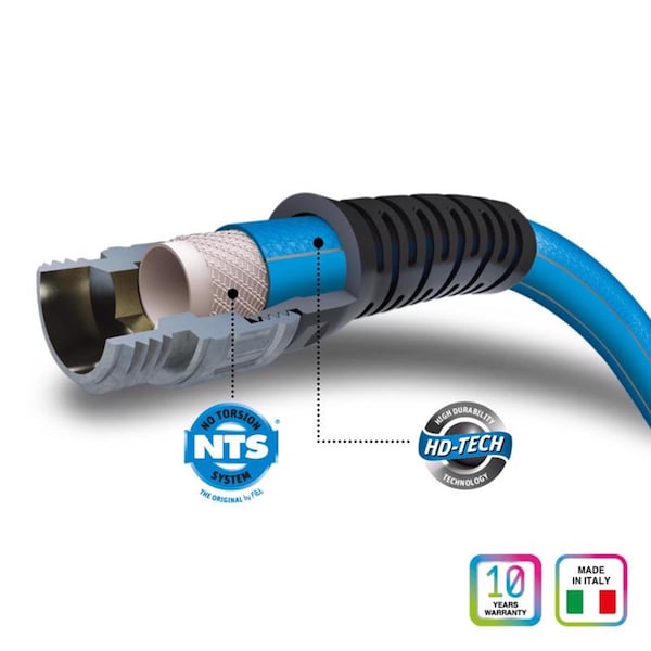 Fitt Fitt HiFlo 25 ft. L Medium Duty Commercial Grade Lightweight Garden Hose - FFH51225