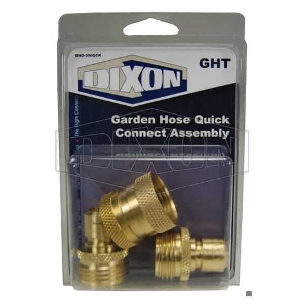 Dixon GARDEN HOSE DISPLAY-500QCK BRASS - GHD-500QCK