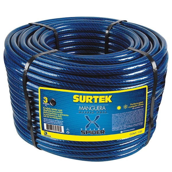 Surtek Spider garden hose 1in 100m reel - M1S100