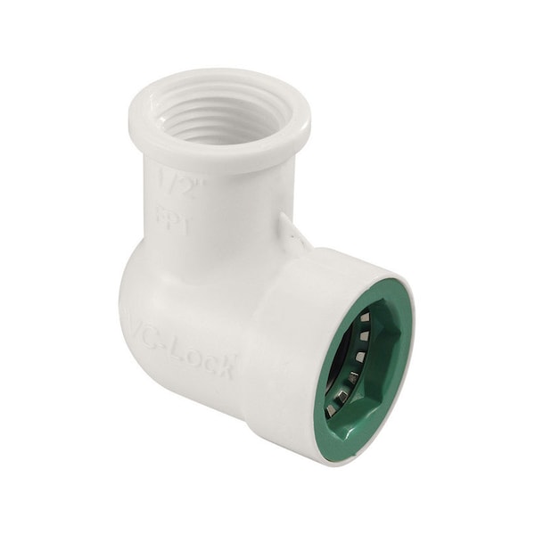 Orbit Orbit PVC-Lock 1/2 in. Push X 1/2 in. D FPT Plastic Elbow - 33775