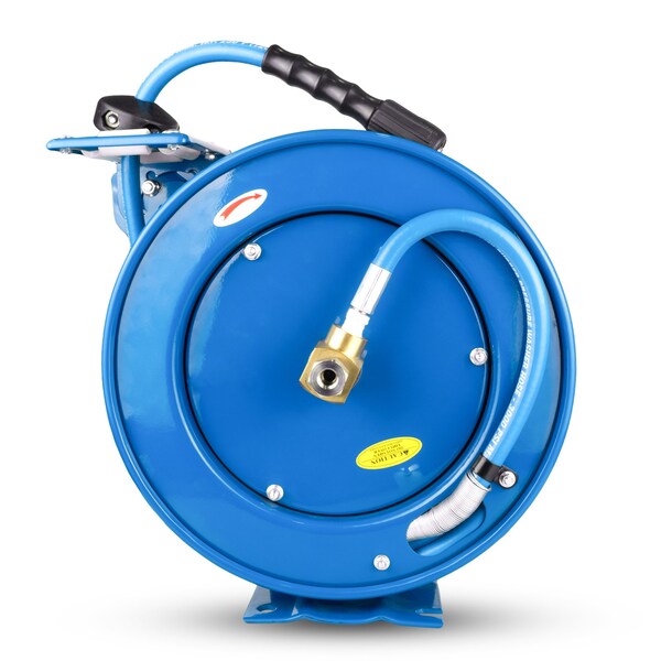 Tough Tek Tough Tek Rubber Pressure Washer Single Arm Hose Reel  NM 1/4" x 50' - M22 - TTPWR1450-NM-M22