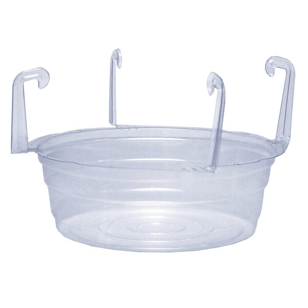 Cwp Curtis Wagner Plastics Plastic Hanging Basket Drip Pan Clear - HB-1150S