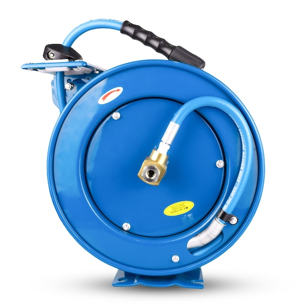 Tough Tek Tough Tek Rubber Pressure Washer Single Arm Hose Reel  NM 1/4" x 35' - M22 - TTPWR1435-NM-M22