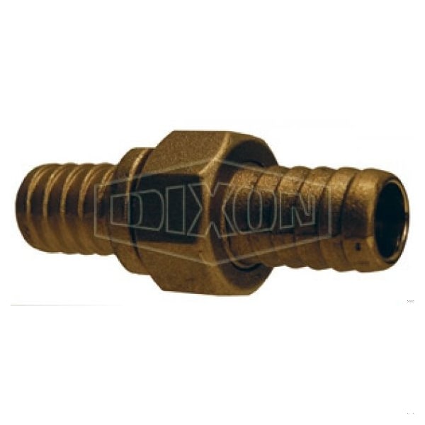 Dixon Standard Shank Garden Hose Coupling with Hex Nut, 5/8 in Nominal, Garden Hose Thread End Style, Bras - CBC75