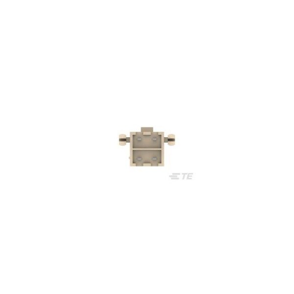 Conector de placa TE Connectivity, 4 Contactos, 2 Filas, Macho, Recto, Terminal de Soldadura, Aislante de Marfil - 2-1775099-0