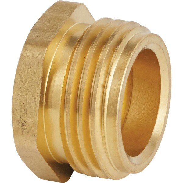 Best Garden 3/4 In. MHT x 1/2 In FPT Brass Non-Swivel Hose Connector - GB-9548+GM294