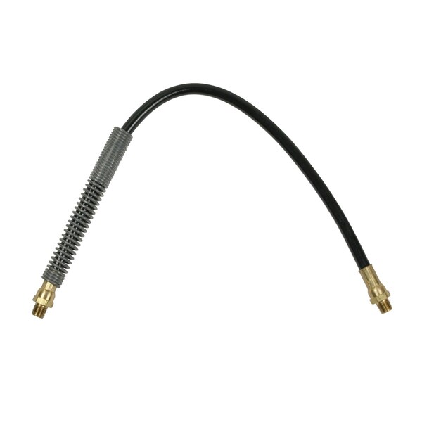 Workforce Grease Hose, 3/16in x 18in Thermoplastic, 1/8in MNPT Ends, Spring Guard - L2275SP-1
