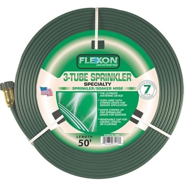Flexon Flexon FLXFS50 Flexon 50 ft. 3 Tube Sprinkler Hose - 44882671378