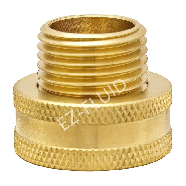 Ez-Fluid 3/4 FHT X 1/2MIP Swivel Garden Hose Adapter - EZFD700