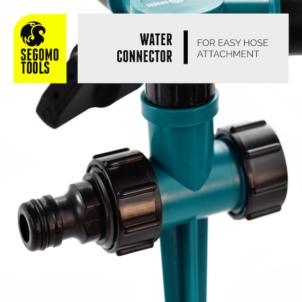 Segomo Tools 360 Deg Raised Rotating Garden Lawn Water Sprinkler Irrigation System - 9007019