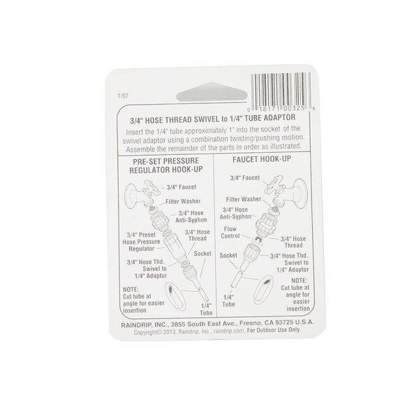 Thrifco Plumbing R-325c 3/4 Hose Tubing Adapter - 6819325