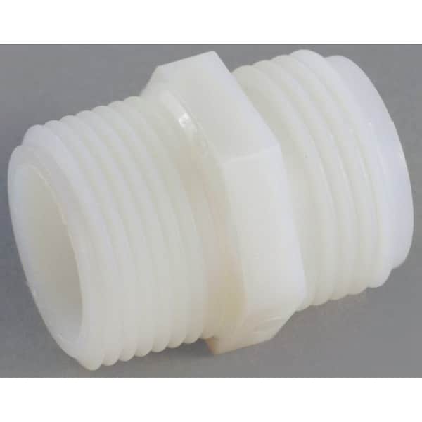 Anderson Metals Hose Adapter, 3/4 x 1/2 in, GHT x MPT, Nylon, For: Garden Hose - 53778-1208
