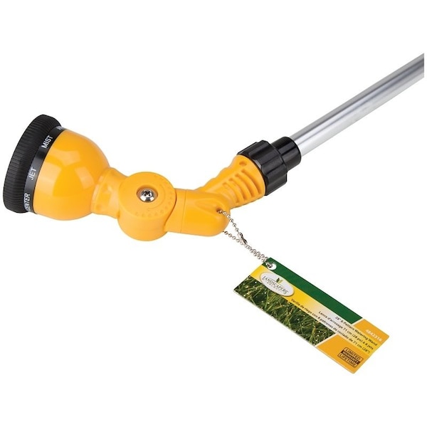 Landscapers Select Watering Wand, 8 -Spray Pattern, Full, Center, Jet, Mist, Angle, Shower, Flat, Cone - GW-53571A
