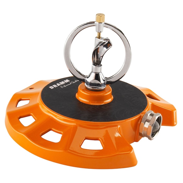 Dramm Dramm ColorStorm Plastic/Zinc Sled Base Spinning Sprinkler 1100 sq ft - 10-15070