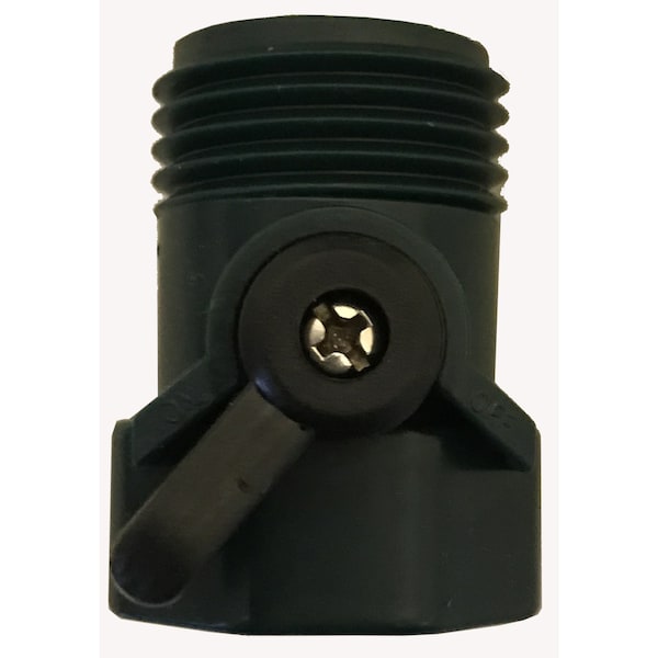Rugg Rugg 3/4 in. Plastic Threaded Male Hose Shut-off Valve - W6CY-PDQ