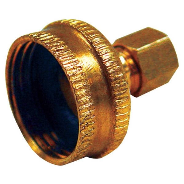 Homeplus+ ATC Brass 3/4 in. D X 1/4 in. D Adapter 1 pk - 6JC120110701059