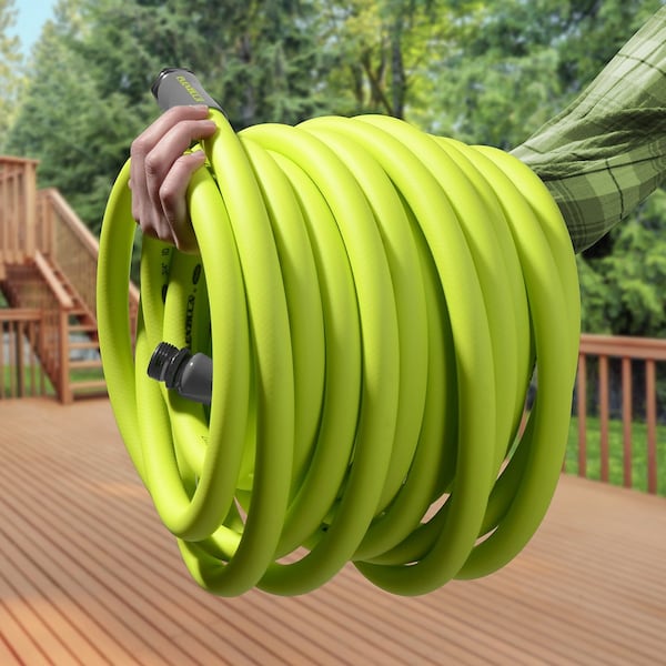 Flexzilla Garden Hose, 3/4in x 75ft, 3/4in - 11 1/2 GHT Fittings - HFZG675YW-E