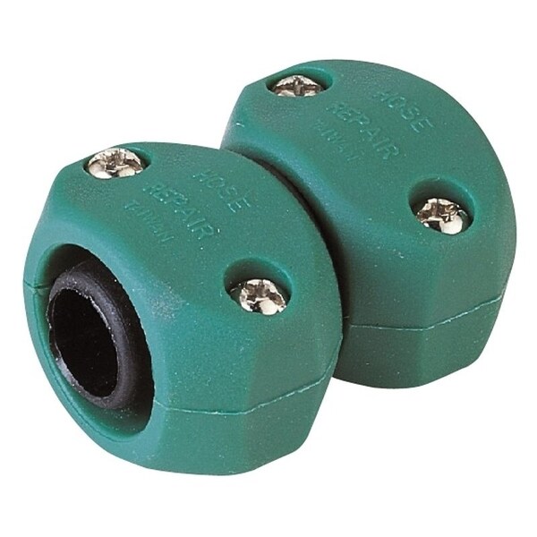Landscapers Select Hose Mender, 5/8 to 3/4, Male, Plastic, Black and Green - GC5323L