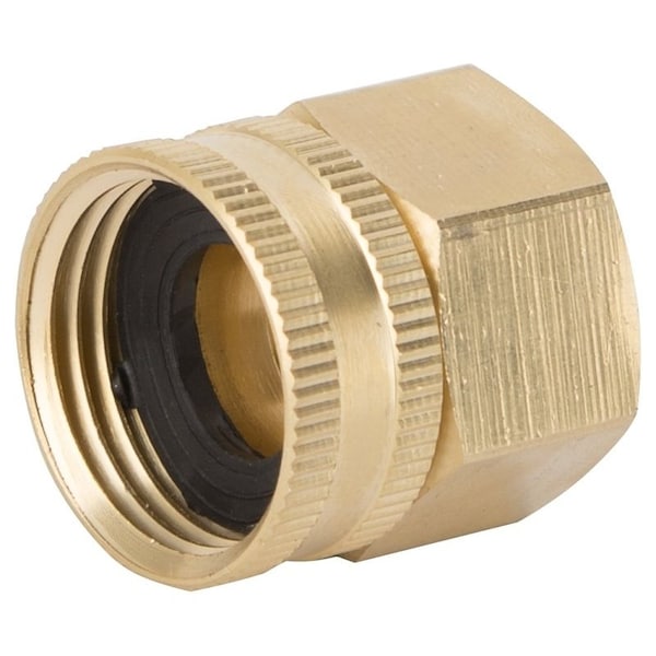 Landscapers Select Swivel Hose Connector, 3/4 x 3/4 in, FNPT x FNH, Brass, Brass - GHADTRS-9