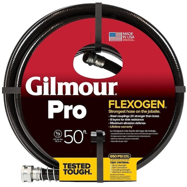 Gilmour 8658011001 Garden Hose, 50 ft L - 865801-1004/1001