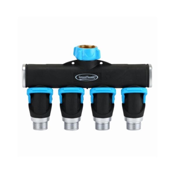 Melnor Green Thumb 4-Way Metal Connector - 110385