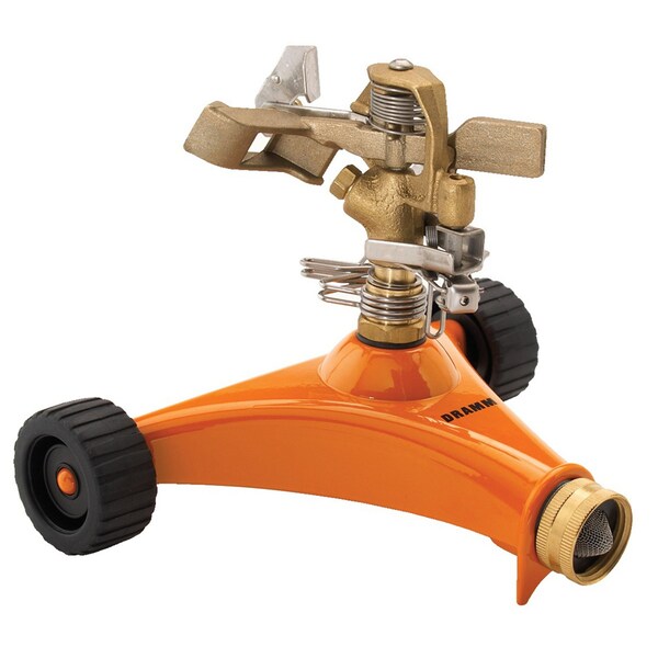 Dramm Dramm ColorStorm Brass Wheeled Base Impulse Sprinkler 5281 sq ft - 10-15030