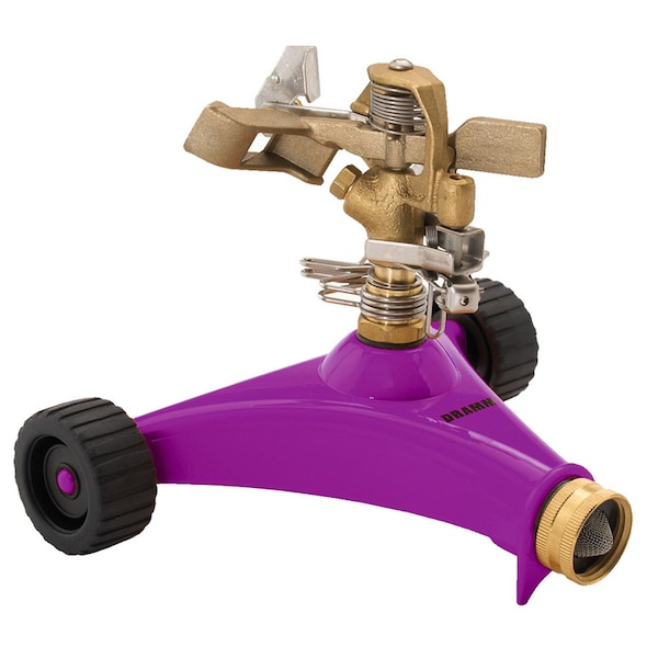 Dramm Dramm ColorStorm Brass Wheeled Base Impulse Sprinkler 5281 sq ft - 10-15030